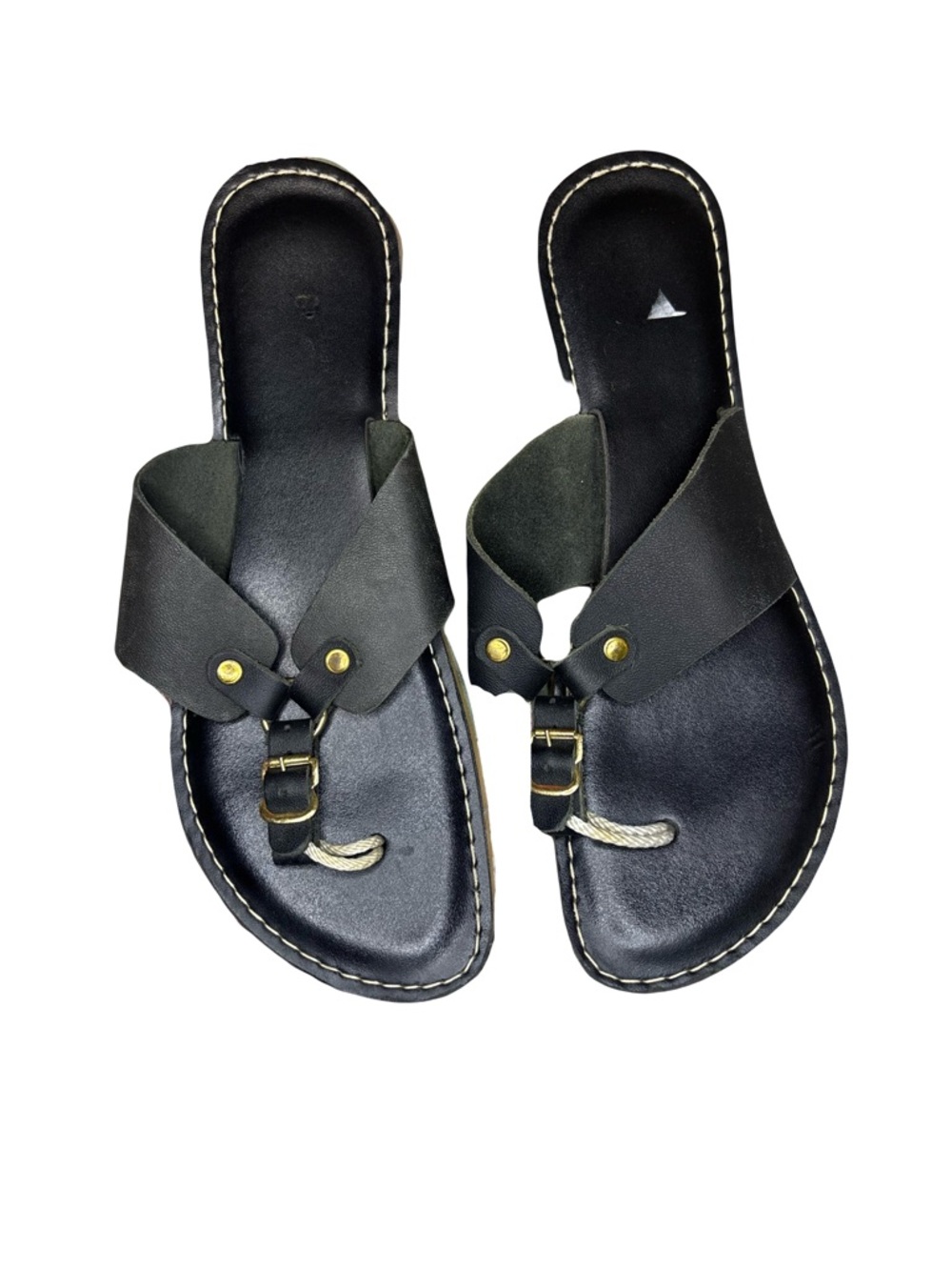 Black Leather Women’s Sandal - Classic Slide